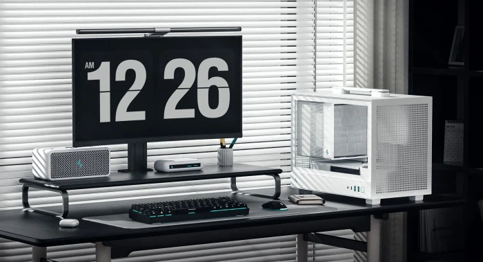 DeepCool CH160, weiß, Glasfenster, Mini-ITX
