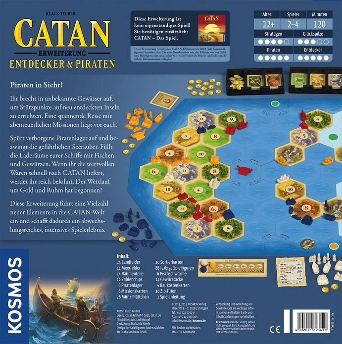 Die Siedler von Catan - Entdecker & Piraten (5. Erweiterung)