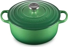 Le Creuset Signature Gusseisen Bräter rund 20cm 2.4l bamboo green