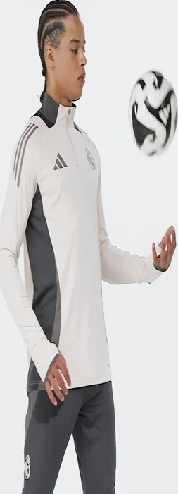 adidas Real Madrid Tiro 24 Competition Funktionsshirt langarm putty mauve/grey/charcoal (Herren)