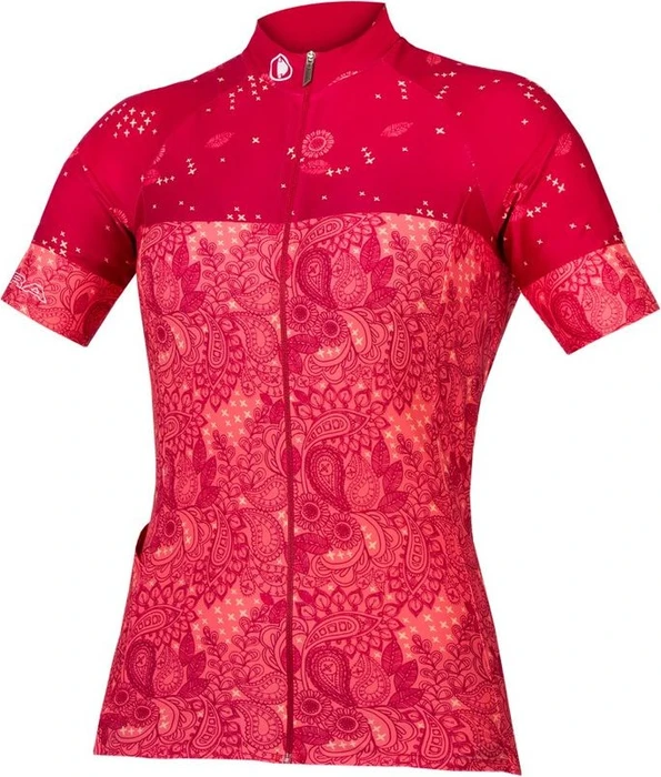 Endura Paisley LTD Trikot kurzarm berry (Damen)