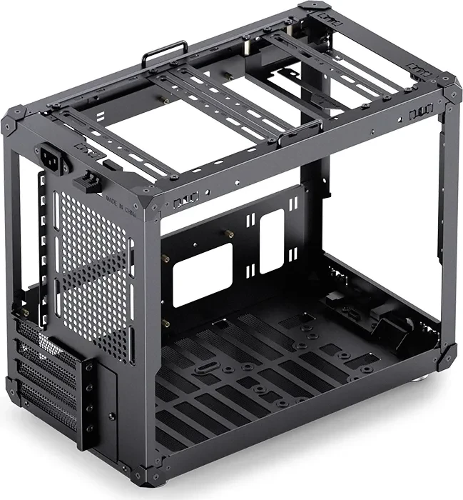 Jonsbo C6 MAX Black, schwarz, Glasfenster