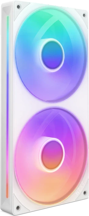 NZXT F Series F240 RGB Core Single-Frame Fan Unit, Matte White, weiß, LED-Steuerung, 240mm