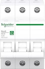 Schneider Electric Leitungsschutzschalter Resi9 3P 20A C 6kA