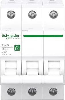 Schneider Electric Leitungsschutzschalter Resi9 3P 20A C 6kA