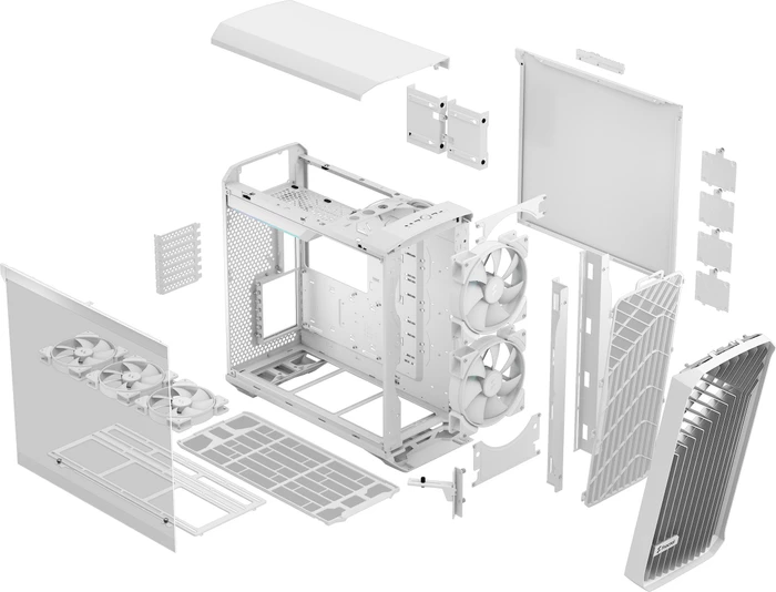 Fractal Design Torrent White RGB TG Light Tint, Glasfenster