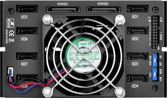 SilverStone Front Panel Storage FS208