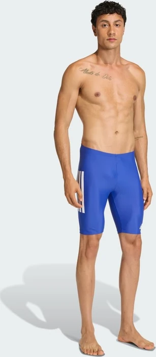 adidas 3-Streifen 8-Inch Jammer Badehose semi lucid blue/white (Herren)