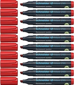 Schneider Maxx 250 Permanentmarker rot, 10er-Pack