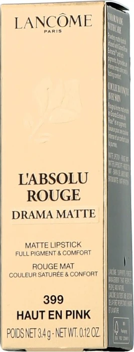 Lancôme L'Absolu Rouge Drama Matte Lippenstift 399 haut en pink, 3.6g