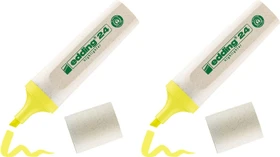 edding EcoLine 24 Highlighter neongelb, 2er-Pack
