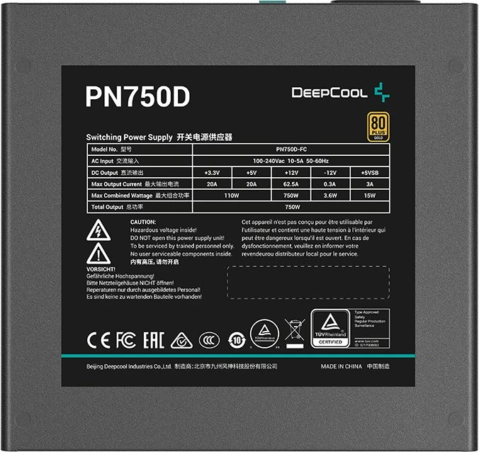 DeepCool PN-D Series PN750D 750W, ATX 3.1