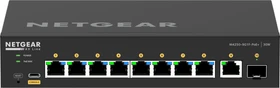 Netgear AV Line M4250 Desktop Gigabit Managed Switch, 9x RJ-45, 1x SFP, 110W PoE+ (M4250-9G1F-PoE+ / GSM4210PD-100)
