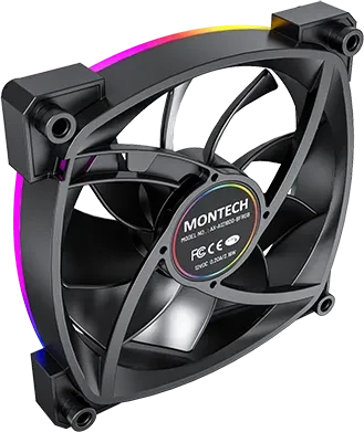 Montech AX120 PWM ARGB schwarz, 120mm