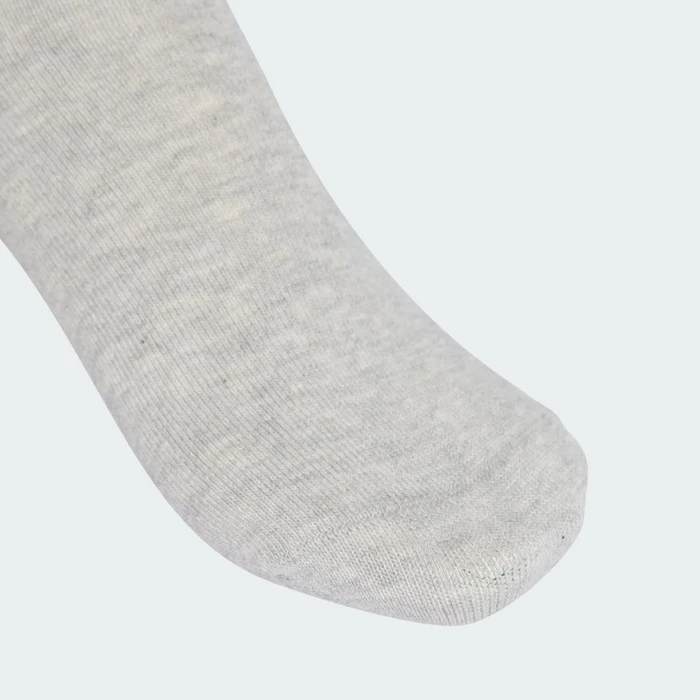 adidas 3-Streifen Crew Socken white/medium grey heather/black, 3 Paare
