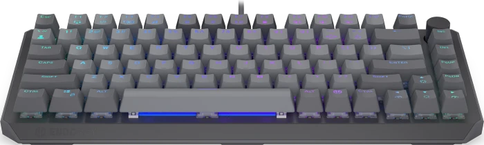 Endorfy Thock V2 75%, PBT, grau, LEDs RGB, hot-swap, Endorfy RED, USB, US