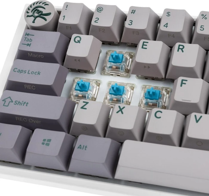 Ducky One 3 SF, Mist Grey, PBT, LEDs RGB, MX RGB BLUE, USB, US