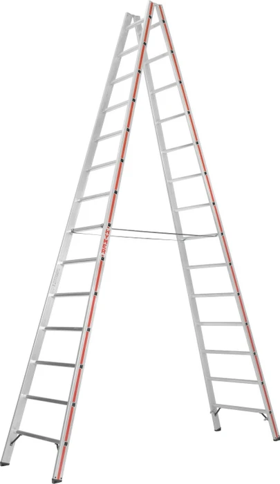 Hymer 6023 Alu 2-tlg. Stehleiter, 2x 14 Stufen