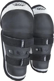 Fox Racing Peewee Titan Knieschoner Protektor schwarz/silber (Junior)
