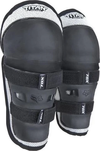 Fox Racing Peewee Titan Knieschoner Protektor schwarz/silber (Junior)