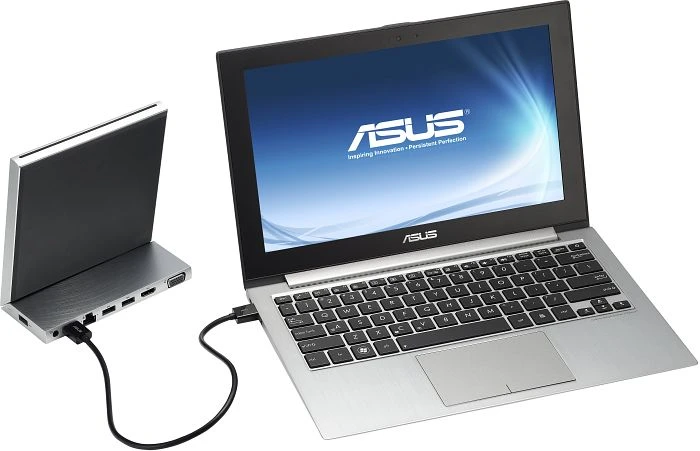 ASUS Varidrive Dockingstation, SlimLine silber, USB 3.0