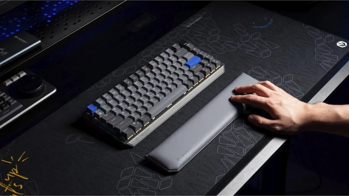 Endorfy Thock V2 75% Wireless, PBT, grau, LEDs RGB, hot-swap, Endorfy YELLOW, USB/Bluetooth, US