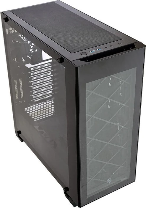 Lian Li Alpha 330X schwarz, Glasfenster