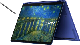 MSI Prestige 14 Flip AI+ Starry Night Over the Rhone-273N, Star Blue, Core Ultra X9 378H, 32GB RAM, 1TB SSD, DE, Vincent van Gogh Edition