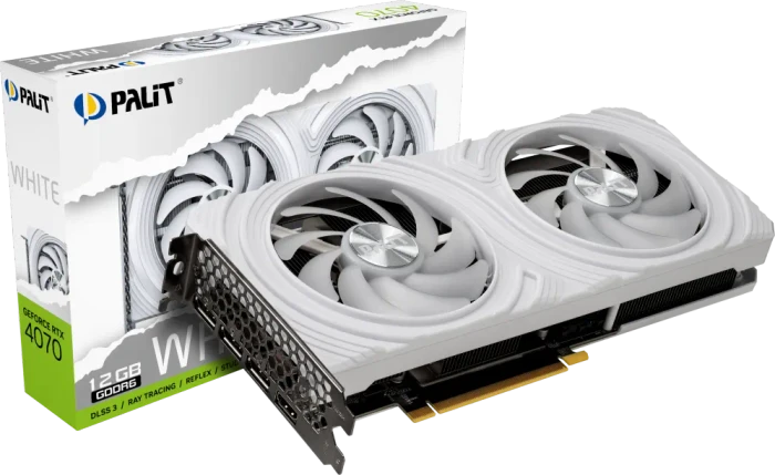 Palit GeForce RTX 4070 White, 12GB GDDR6, HDMI, 3x DP