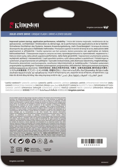 Kingston DC1500M Data Center Series Mixed-Use SSD - 1DWPD 7.68TB, 2.5" / U.2 / PCIe 3.0 x4