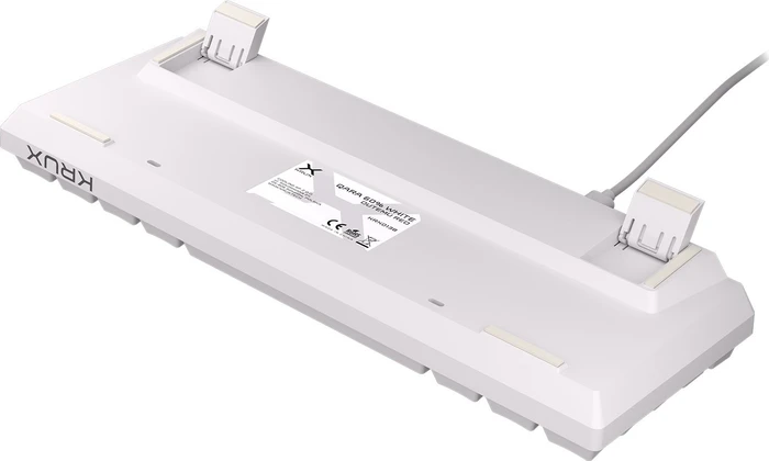 Krux Qara 60%, White, LEDs RGB, Outemu Red, USB, US