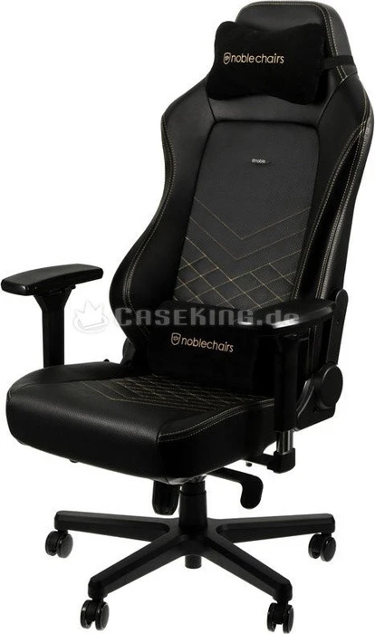 noblechairs Hero Gamingstuhl, schwarz/gold
