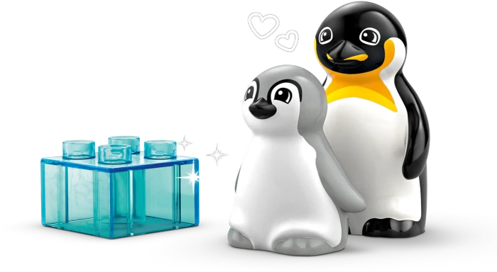 LEGO DUPLO - Wildtier-Familien: Pinguine und Löwen