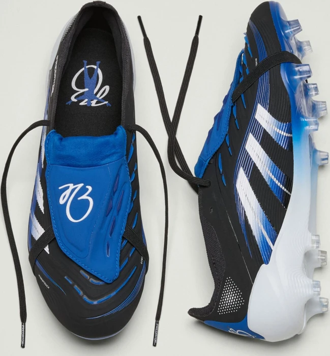adidas Predator Elite JB Fold-Over Tongue FG core black/cloud white/glow blue