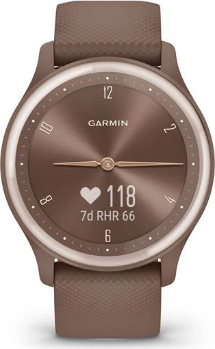Garmin vivomove Sport Aktivitäts-Tracker cocoa/peach gold