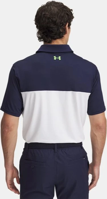 Under Armour Tee To Green Color Block Poloshirt kurzarm midnight navy/white/cyber green (Herren)