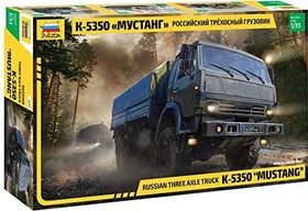 Zvezda Russian three axle truck K-5350 Mustang