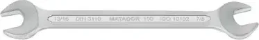 Matador 0100 Doppelmaulschlüssel zöllig, 7/8"x13/16"x235mm
