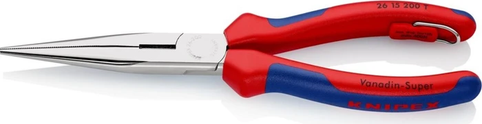 Knipex Flachrundzange mit Schneide, 20cm