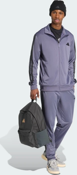 adidas Basic 3-Streifen Tricot Trainingsanzug preloved violet (Herren)