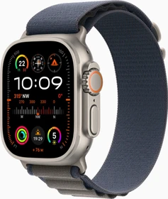 Apple Watch Ultra 2 mit Alpine Loop Small blau