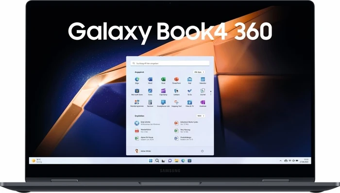 Samsung Galaxy Book4 360, Moonstone Gray, Core 5 120U, 16GB RAM, 512GB SSD, DE