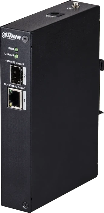Dahua PFS31 Industrial Railmount Gigabit Switch, 1x RJ-45, 1x SFP