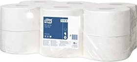 Tork Premium Mini Jumbo Großrollen-Toilettenpapier 2-lagig weiß, 12 Rollen