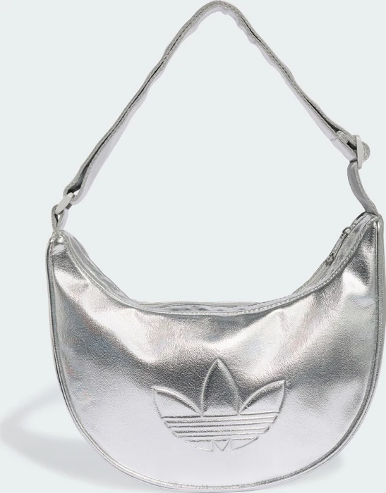 adidas Adicolor Metallic-PU Half Moon Schultertasche silver metallic