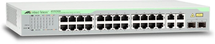 Allied Telesis FS750 Desktop Smart Switch, 24x RJ-45, 2x RJ-45/SFP