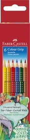 Faber-Castell Colour Grip Buntstift sortiert, Kartonetui, 6er-Set