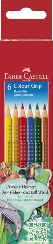 Faber-Castell Colour Grip Buntstift sortiert, Kartonetui, 6er-Set