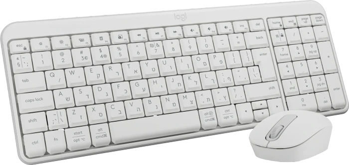 Logitech MK250 Compact Wireless Combo Off-White, Bluetooth, HE