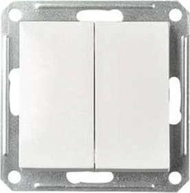 Schneider Electric Doppel-Wechselschalter 16A JOY Steckklemme reinweiß